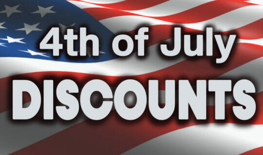 4th of July Discounts